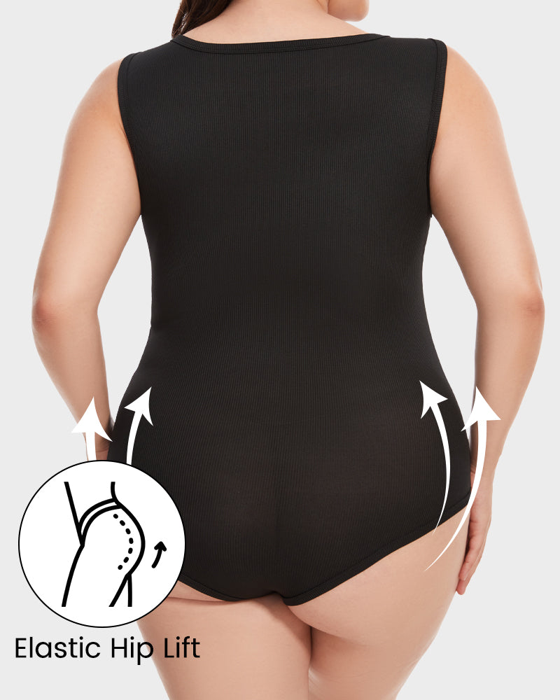 Sleeveless Tummy Control Tank Tops Bodysuits - Volutto