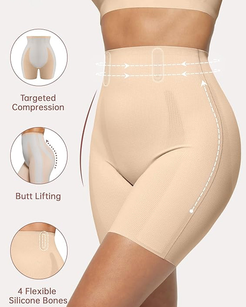 Tummy Control Butt Lifting Shapewear Breathable Comfortable Shorts - Volutto