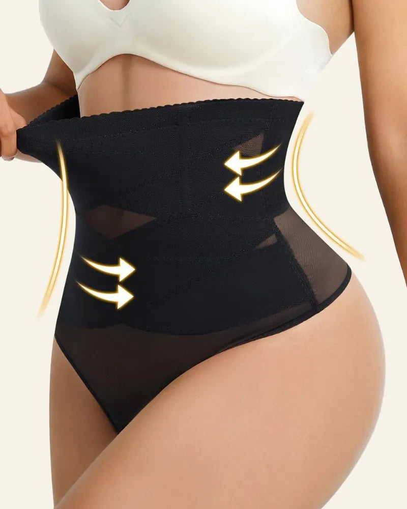Cross High Waist Shaping Briefs - Volutto