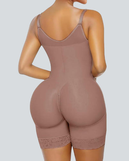 Tummy Control Butt Lifter Shaper with Zipper Crotch - Volutto