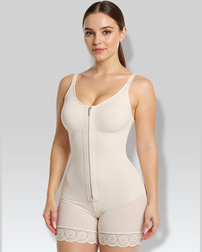 Tummy Control Butt Lifter Shaper with Zipper Crotch - Volutto