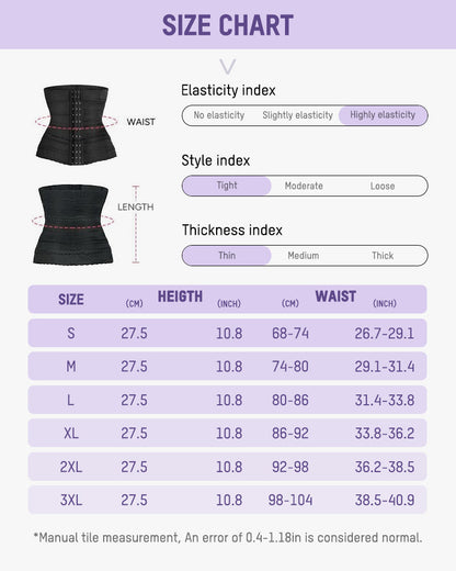 Segmented Waist Trainer Corset With Steel Bones - Volutto
