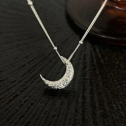 925 Sterling Silver Moon Necklace for Women