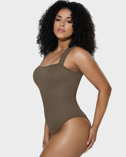 Sleeveless Tummy Control Tank Tops Bodysuits - Volutto