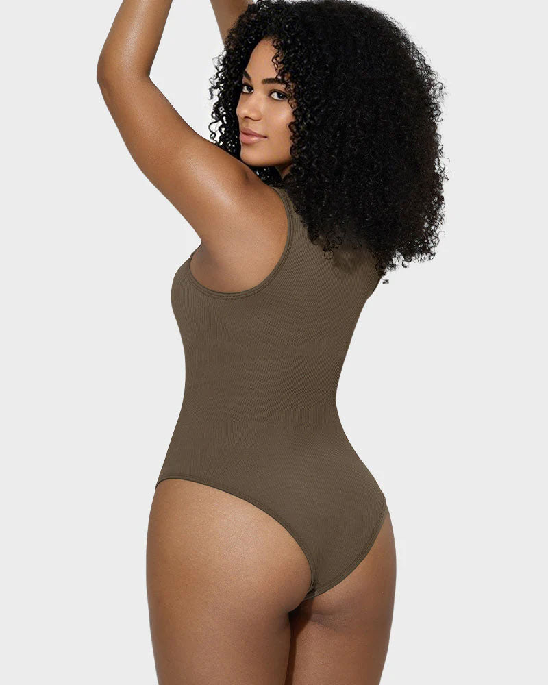 Sleeveless Tummy Control Tank Tops Bodysuits - Volutto