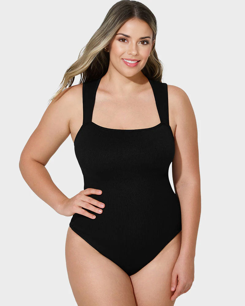 Sleeveless Tummy Control Tank Tops Bodysuits - Volutto