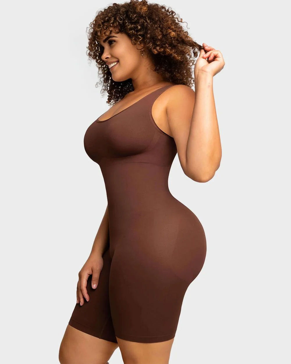 Seamless Sculpting Mid Thigh Bodysuit - Volutto
