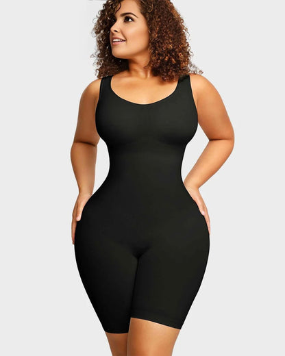 Seamless Sculpting Mid Thigh Bodysuit - Volutto