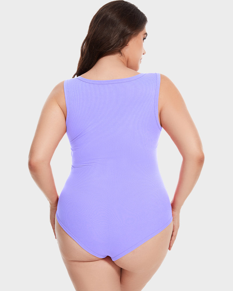 Sleeveless Tummy Control Tank Tops Bodysuits - Volutto