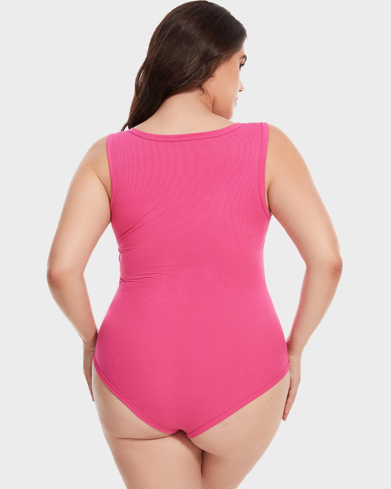 Sleeveless Tummy Control Tank Tops Bodysuits - Volutto