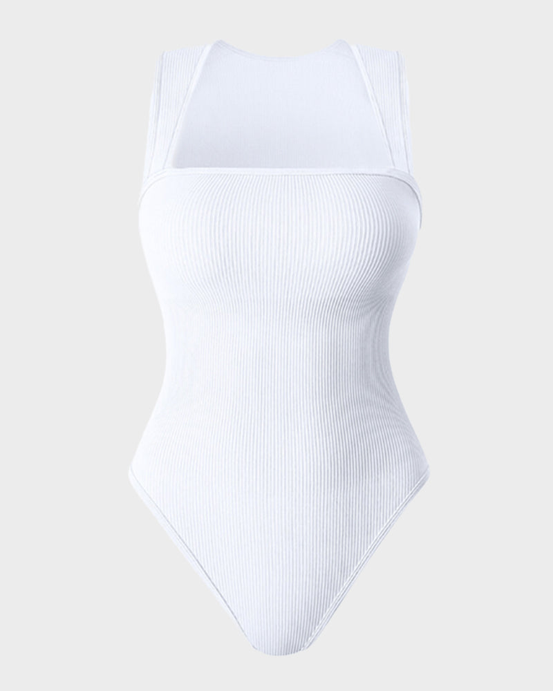 Sleeveless Tummy Control Tank Tops Bodysuits - Volutto