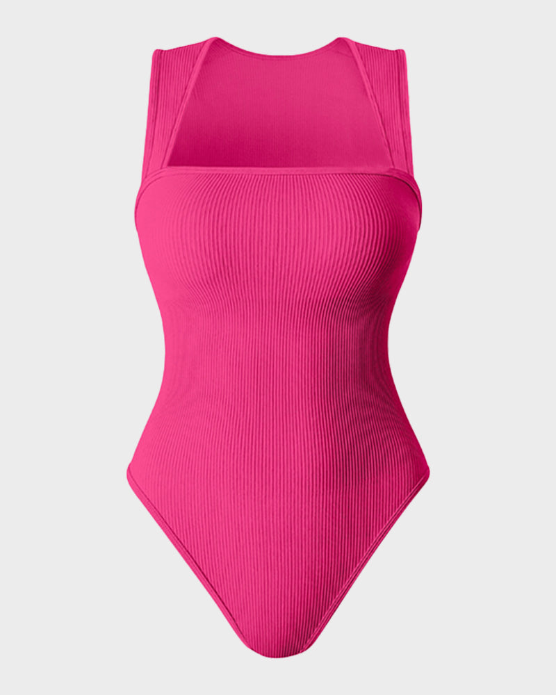 Sleeveless Tummy Control Tank Tops Bodysuits - Volutto