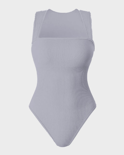 Sleeveless Tummy Control Tank Tops Bodysuits - Volutto