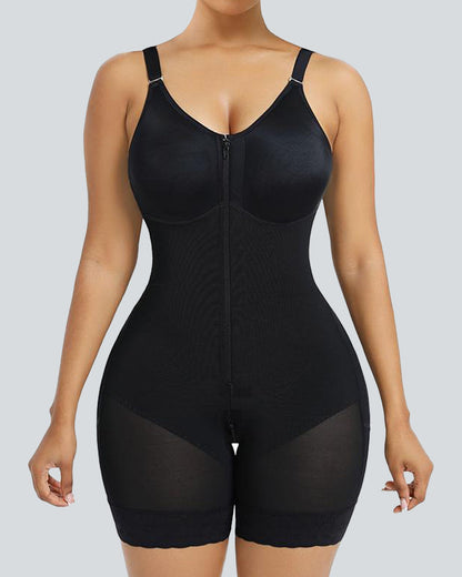 Tummy Control Butt Lifter Shaper with Zipper Crotch - Volutto