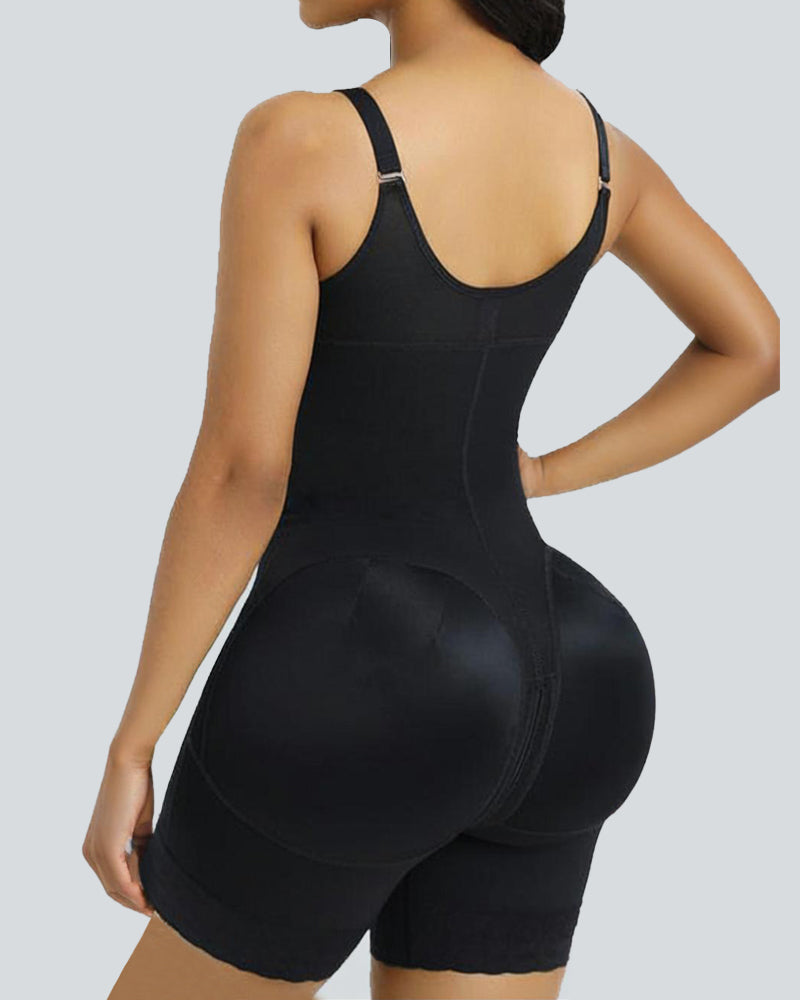 Tummy Control Butt Lifter Shaper with Zipper Crotch - Volutto