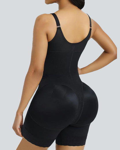 Tummy Control Butt Lifter Shaper with Zipper Crotch - Volutto